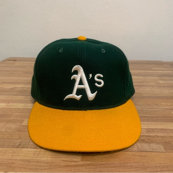 Vintage MLB Baseball New Era Pro Model Oakland A’s Athletics Wool Fitted Hat - Picture 1 of 7